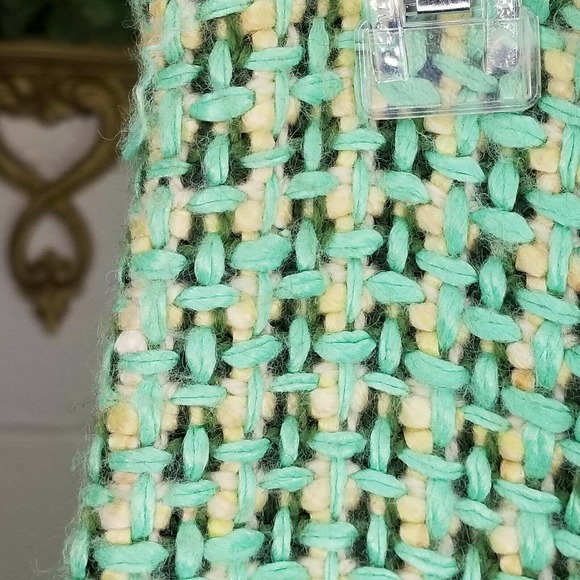 Tibi Tweed Fringe Skirt Pockets 4 - Picture 7 of 11